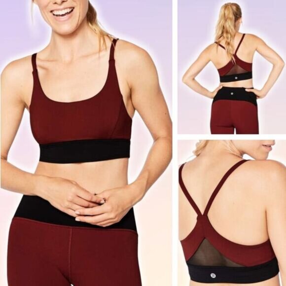 LULULEMON Train Times Bra Size 2 Oxidized / Black - Picture 1 of 7